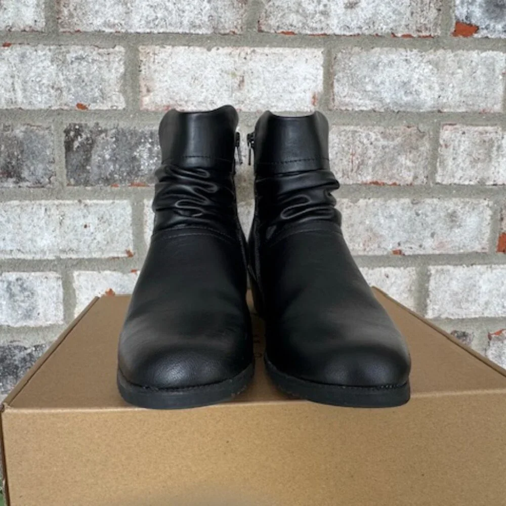 Cliffs by White Mountain Booties - Durbon BLACK/Smooth 7 Wide
